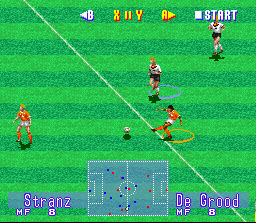 International Superstar Soccer Deluxe (SNES) screenshot: Time to create a gaming style