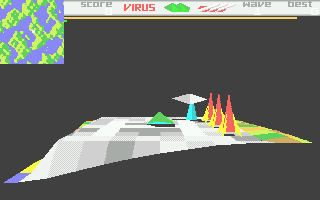 Virus (Atari ST) screenshot: Game start