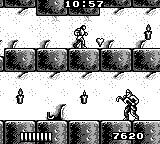 Castlevania: The Adventure (Game Boy) screenshot: Taking the upper path