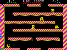 ユウ Screenshot of Bubble Bobble (ZX Spectrum, 1986) - MobyGames