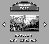 V-Rally: Championship Edition (Game Boy) screenshot: Arcade mode