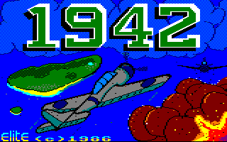 1942 (Amstrad CPC) screenshot: Title