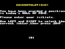 1994 (Ten Years After) (ZX Spectrum) screenshot: High score input