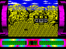 Buffalo Bill's Wild West Show (ZX Spectrum) screenshot: Losing ground