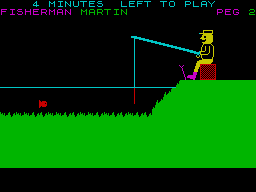 Jack Charlton's Match Fishing (ZX Spectrum) screenshot: Go for it
