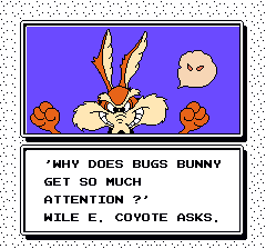 The Bugs Bunny Birthday Blowout (NES) screenshot: What a deep story !