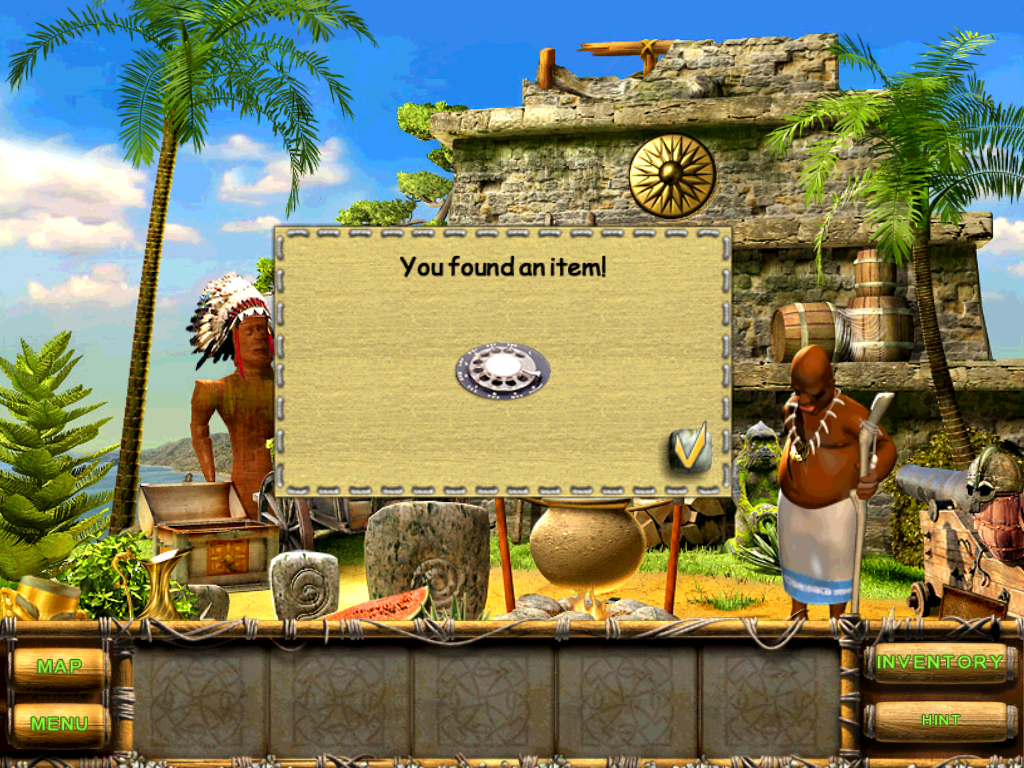 The Treasures of Mystery Island (iPad) screenshot: I have the part for the phone.