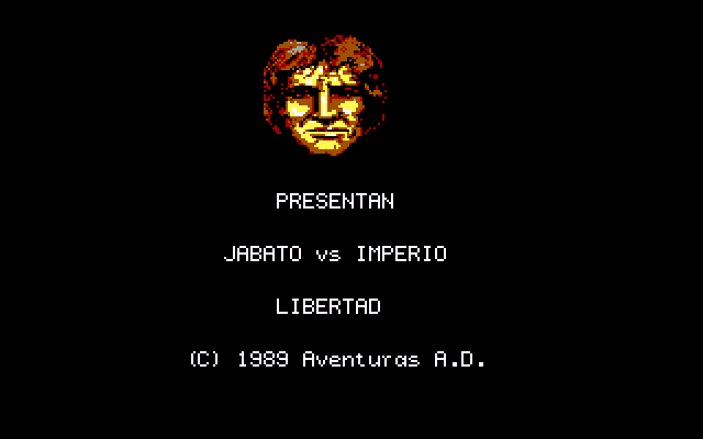 Jabato (DOS) screenshot: First part presentation