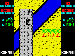Jackal (ZX Spectrum) screenshot: Bridge over troubled waters