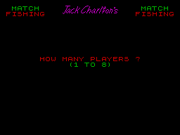 Jack Charlton's Match Fishing (ZX Spectrum) screenshot: How many fishing fans can you find?