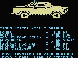 4x4 Off-Road Racing (MSX) screenshot: A Oyama Motors Corp. Katama