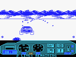 4x4 Off-Road Racing (MSX) screenshot: After a while you'll need to refuel your brake fluid.