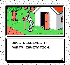 The Bugs Bunny Birthday Blowout (NES) screenshot: Screen from the intro