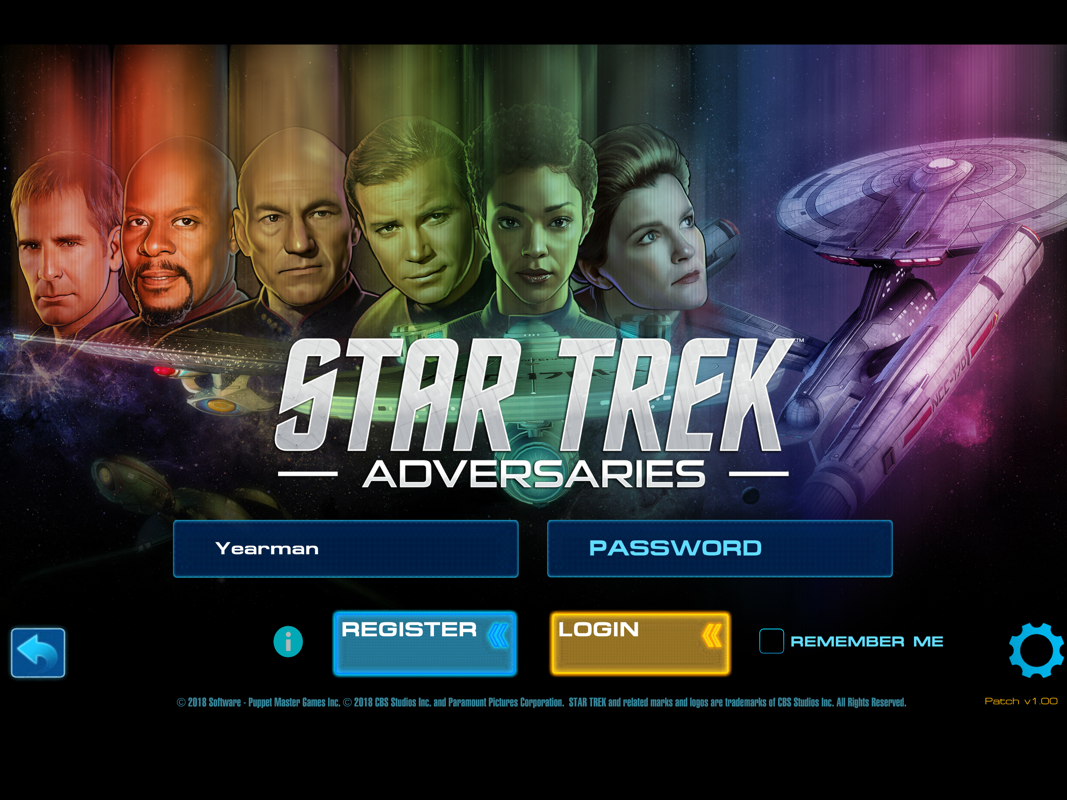 Star Trek: Adversaries (iPad) screenshot: Title screen