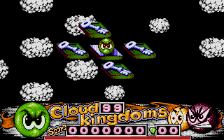 Cloud Kingdoms (Atari ST) screenshot: Level selection screen