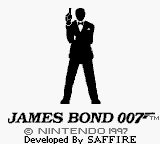 James Bond 007 (Game Boy) screenshot: Title screen