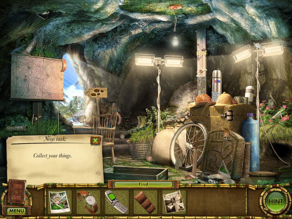 The Treasures of Mystery Island: The Gates of Fate (iPad) screenshot: Lisa's first task