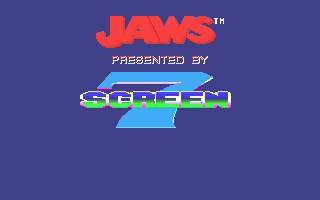 Jaws (Atari ST) screenshot: Title screen