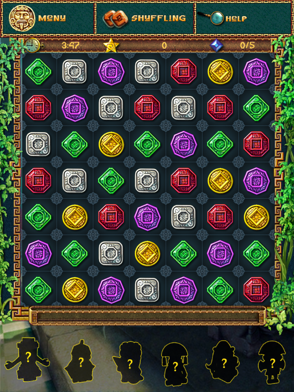 The Treasures of Montezuma (iPad) screenshot: Level 1