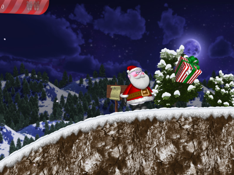 Christmas Eve Crisis (Windows) screenshot: Level 2: a gift that you need to take