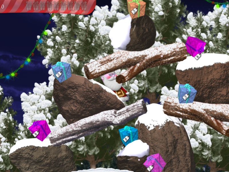 Christmas Eve Crisis (Windows) screenshot: Level 8: a lot of gifts in this level