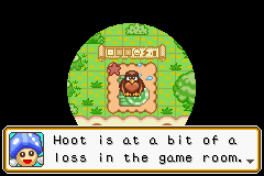 Mario Party Advance (Game Boy Advance) screenshot: Spotting people in need from far away.
