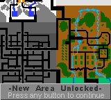 Matchbox: Emergency Patrol (Game Boy Color) screenshot: You unlock more of the map as you progress.