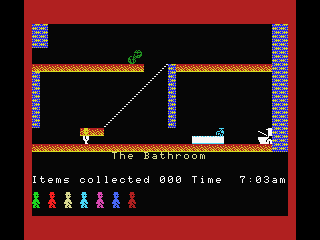 Screenshot of Jet Set Willy (MSX, 1984) - MobyGames