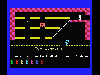 Screenshot of Jet Set Willy (MSX, 1984) - MobyGames