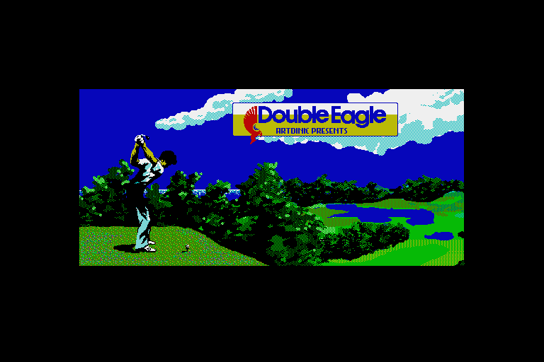 Double Eagle (Sharp X68000) screenshot: Intro plays if you press the Enter key at the title screen