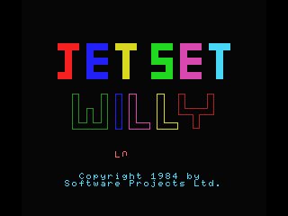 Screenshot of Jet Set Willy (MSX, 1984) - MobyGames