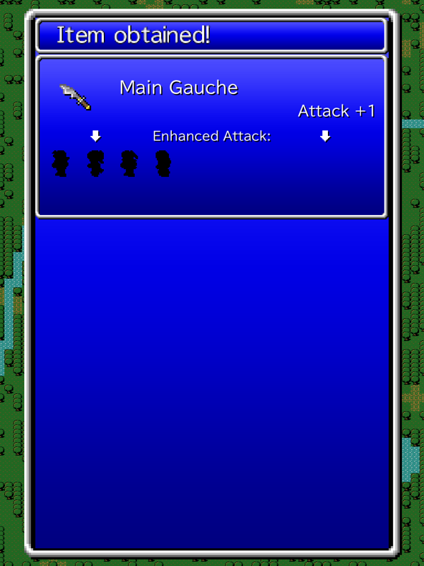 Final Fantasy: All The Bravest (iPad) screenshot: I found a main gauche.