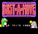Bust-A-Move (Game Gear) screenshot: Title screen