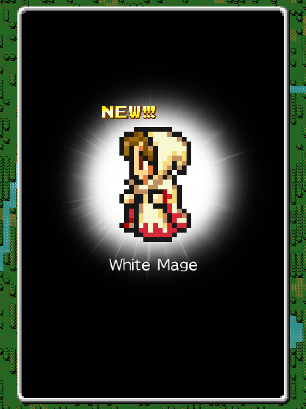 Final Fantasy: All The Bravest (iPad) screenshot: You've gain a new fighter type, the white mage.