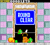 Bust-A-Move (Game Gear) screenshot: Round 1 clear