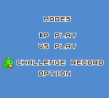 Bust-A-Move (Game Gear) screenshot: Let's challenge a record instead