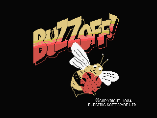 Buzz Off! (MSX) screenshot: Title screen
