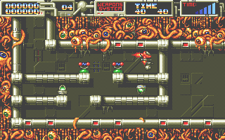 Cybernoid II: The Revenge (Atari ST) screenshot: About to collect this