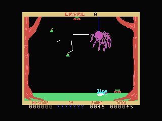 Buzz Off! (MSX) screenshot: Here comes the spider