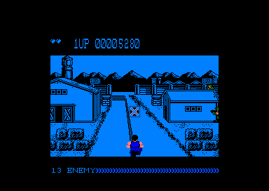 Cabal (Amstrad CPC) screenshot: Stage 1.3