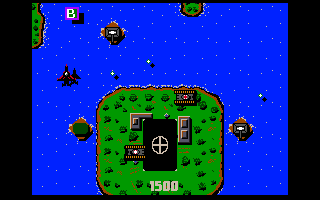 River Blast! (Amiga) screenshot: Heavy guarded island