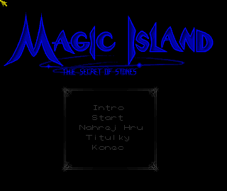 Magic Island: The Secret of Stones (Amiga CD32) screenshot: Menu