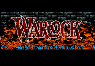 Warlock (Genesis) screenshot: Title screen.