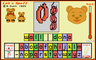 Let's Spell at the Shops (Amiga) screenshot: Well done!