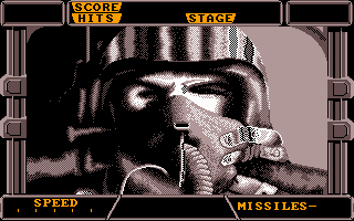 After Burner II (DOS) screenshot: Intro of pilot