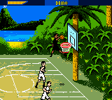 NBA Showtime: NBA on NBC (Game Boy Color) screenshot: Welcome to the jungle we've got fun and games.
