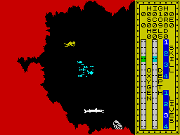 Scuba Dive (ZX Spectrum) screenshot: Another dead end.