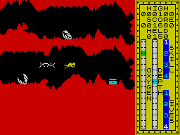 Scuba Dive (ZX Spectrum) screenshot: A treasure chest. Instant fill of your wealth storage capacity.