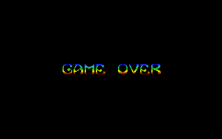 Creatures (Amiga) screenshot: Game over.