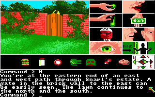Tass Times in Tonetown (Amiga) screenshot: Gate.